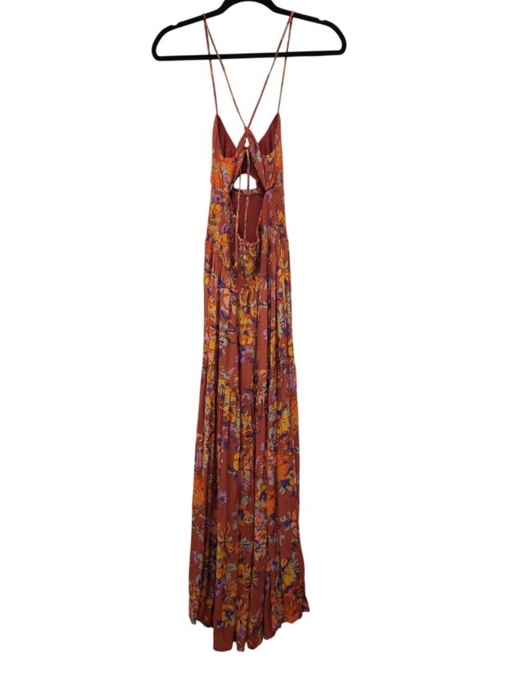 L Space Calla Maxi Dress M Medium Strappy Back Beachy Resort Floral Print - Picture 3 of 12